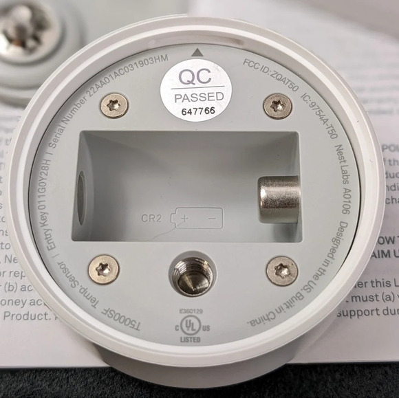 Google nest temperature sensor, battery no box - Picture 3 of 5